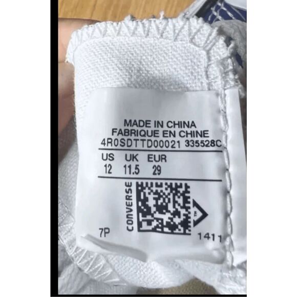 Converse Shoes Kids Size 12 Blue Chuck Taylor Columbus Indiana Limited Edition - Picture 9 of 12